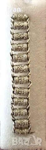 мъжка сребърна гривна , снимка 2 - Гривни - 56076860