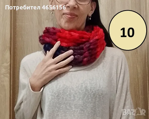 Шал снуд 15 € с доставка, снимка 10 - Шалове - 56543673