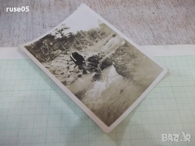 Снимка стара на на български мъж в американска река - 1, снимка 3 - Колекции - 48071538