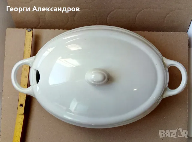 БОХЕМСКИ ПОРЦЕЛАН от 2ра Световна Война НАЦИСТКАТА ОКУПАЦИЯ Порцеланов Супник EPIAG D.F. DEUTSCHLAND, снимка 3 - Антикварни и старинни предмети - 56136923