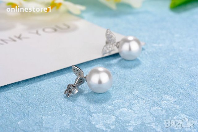 Сребърни обеци 925 - Чери Код: BX511, снимка 4 - Обеци - 33746363