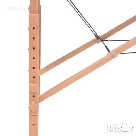 vidaXL Сгъваема масажна кушетка с 3 зони, 10 см плътен пълнеж, черна, снимка 6 - Кушетки - 56146037