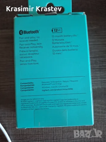 Безжична мишка Logitech M196, снимка 2 - Клавиатури и мишки - 56153922