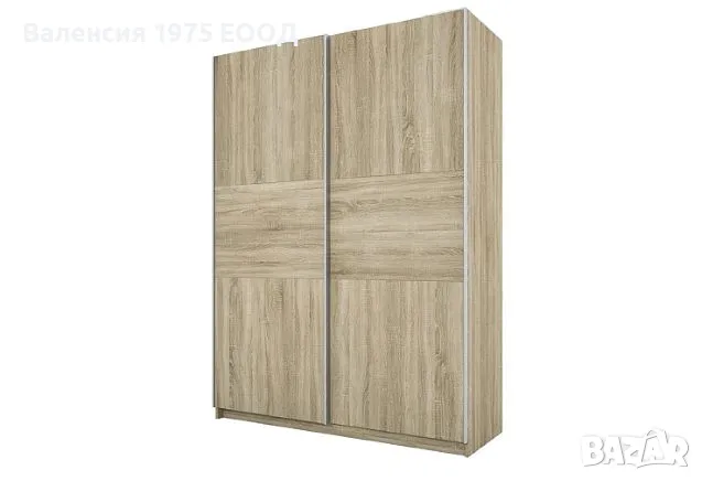 Гардероб с плъзгащи врати Сити 1034 сонома, орех или комбинация бяло/ арвен