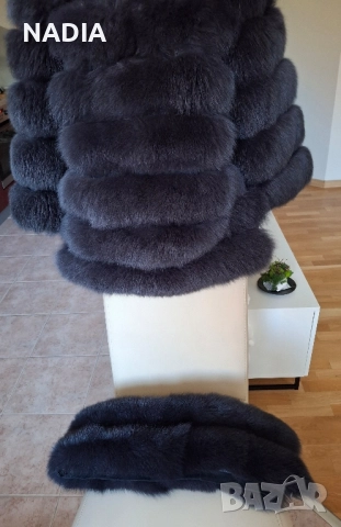 Палто с естествен косъм, снимка 4 - Палта, манта - 52221494