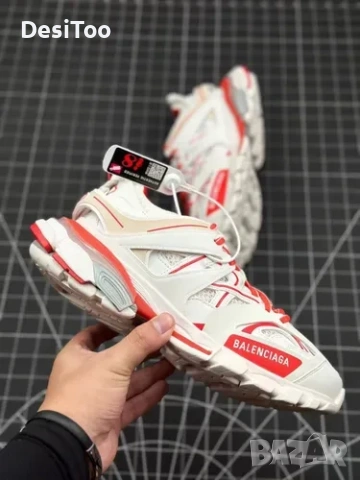 Balenciaga Track Sneaker "White/Red" 
