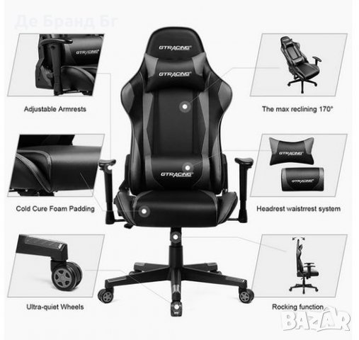 GTPlayer- GT002 Gaming Chair / Геймърски стол, снимка 6 - Столове - 31071612