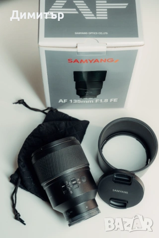 Samyang AF 135mm f/1.8 Sony FE – ГАРАНЦИЯ (Dynaphos), снимка 2 - Обективи и филтри - 53961671