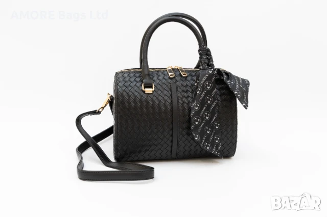 Класическа дамска чанта AMORE Beatrice - Black, снимка 6 - Чанти - 50657063