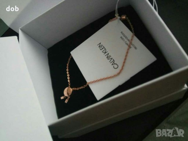 Нова гривна Calvin Klein Rose Gold Plated Stainless Steel, снимка 5 - Гривни - 30659555