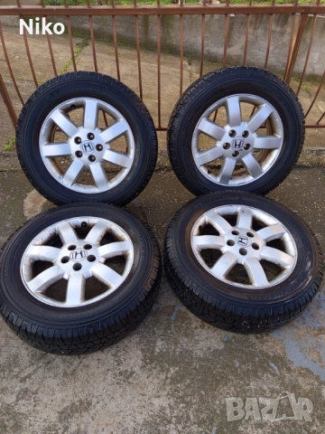 Джанти 17 HONDA CRV + гуми 225/65R17, снимка 4 - Гуми и джанти - 52655358