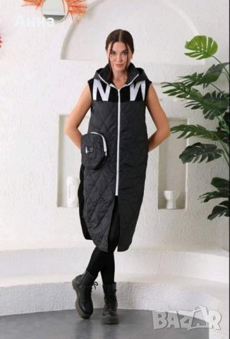 Черен шушляков елек с мек гръб