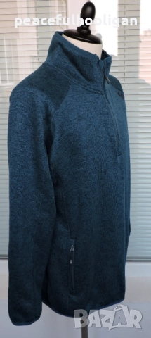 Vikafjell Mens Outdoor 1/4 Zip Pullover Sweater Polar Fleece Blue Size XL, снимка 6 - Пуловери - 52948895