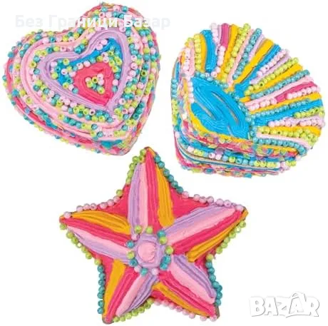 Нов Креативен комплект Puffy Paints с мъниста и пайети за деца творчество, снимка 4 - Образователни игри - 48620835