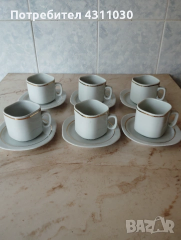 Три български  сервиза чаши за кафе , снимка 8 - Чаши - 54214526