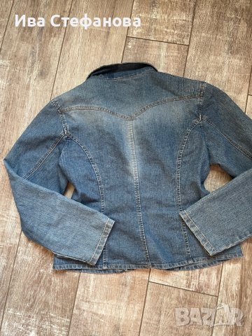 Еластично елегантно дамско  дънково  сако, снимка 7 - Сака - 37826901