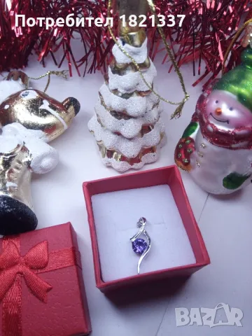 Колие с кристал, снимка 4 - Колиета, медальони, синджири - 48898646