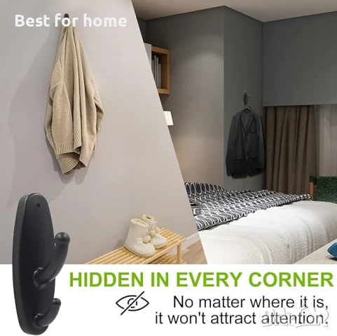 HD 1080P Малка, шпионска скрита камера във формата на закачка за дрехи, снимка 4 - Други - 51193339