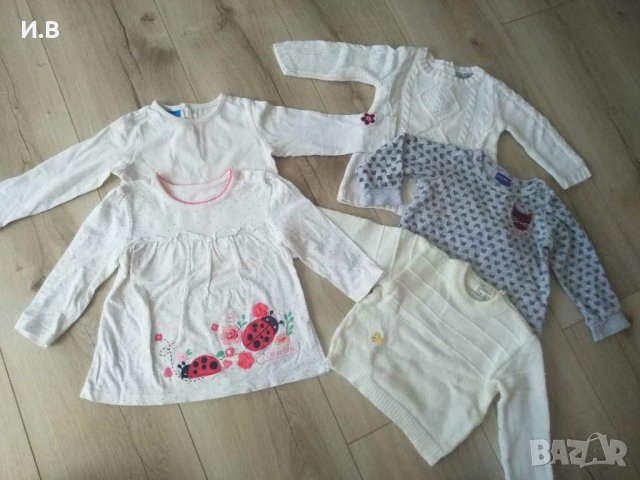 Лот блузки с дълъг ръкав за момиченце, снимка 1