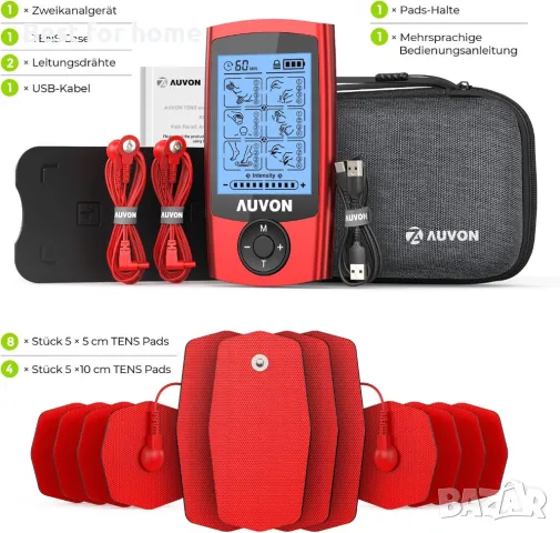 Масажор за лечение на болка с 24 тренировъчни програми  AUVON, снимка 7 - Масажори - 49792506