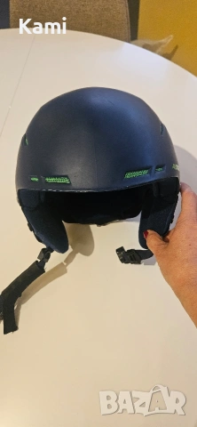 Тъмно синя каска Alpina, снимка 7 - Зимни спортове - 53224033