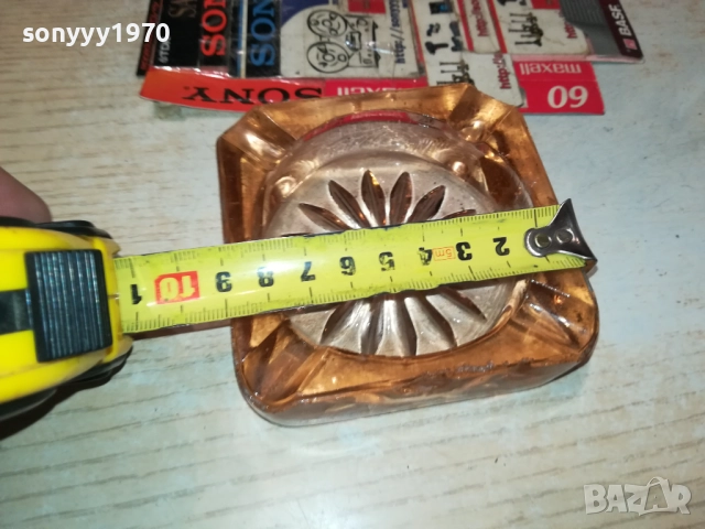 КРАСИВ СТЪКЛЕН ПЕПЕЛНИК 0709251645, снимка 10 - Антикварни и старинни предмети - 51633960