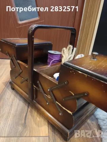 Антикварен шивашки органайзер, снимка 10 - Антикварни и старинни предмети - 49877662