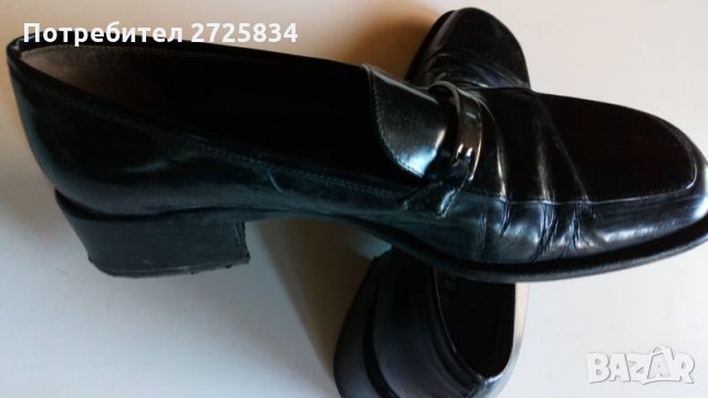 Дамски обувки Bally, 38, черни кожа, снимка 6 - Дамски обувки на ток - 30466322