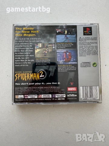 Spiderman 2: Enter Electro за PS1, снимка 2 - Игри за PlayStation - 54256793
