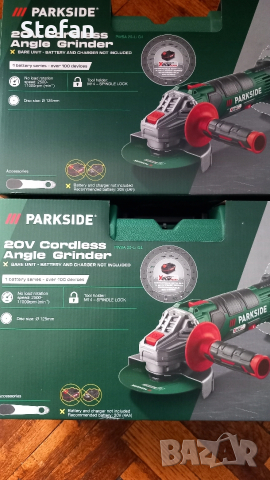 Акумулаторен Ъглошлаф PARKSIDE