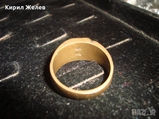 СТАР БРОНЗОВ ПРЪСТЕН с ПЕЧАТИ 14К и 585 за КОЛЕКЦИЯ МАЙСТОРСКИ ВИНТИДЖ РЕТРО СТИЛ 20791, снимка 5 - Антикварни и старинни предмети - 32175857