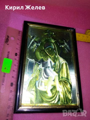 ПРАВОСЛАВНА ИКОНА ПРИНТ в РАМКА ПРЕСВЕТА БОГОРОДИЦА с ИИСУС и ХЕРУВИМИ 42830