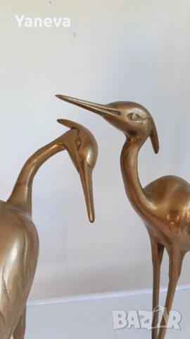 ​„Танцът на чаплите – символ на дълголетие, мир  благородство и семейно щастие., снимка 6 - Статуетки - 53114567