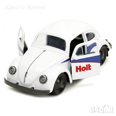 Метална кола VW Beetle 1:32 с боксови ръкавици комплект 4 цвята, снимка 8 - Коли, камиони, мотори, писти - 56160053