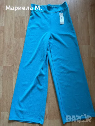 Нов! Лек Костюм, манто с панталон, М, made in Italy, снимка 4 - Костюми - 49869432