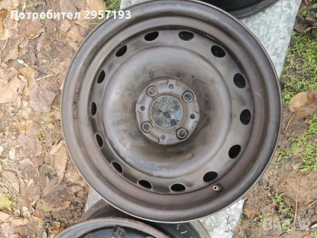 Железни/стоманени джанти за Пежо 15 4х108, снимка 6 - Гуми и джанти - 53066856