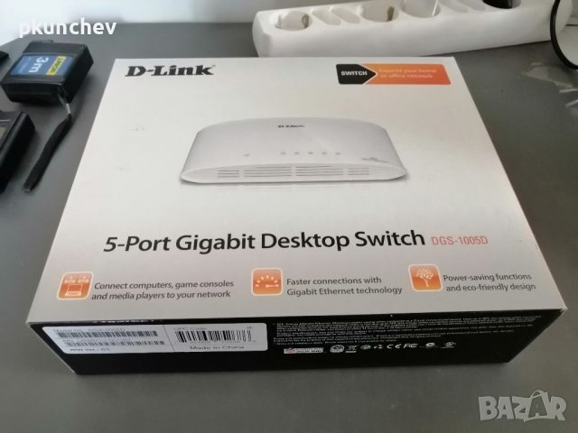 D-Link - 5-портов Гигабитов Неуправляем Десктоп Суич DGS-1005D, снимка 2 - Суичове - 36869985