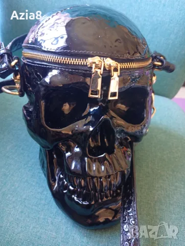Уникална дамска чанта "Череп" / Skull Bag (Лак & Готик стил)