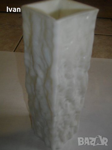 Ваза Стъкло Мурано Цветно-20см Височина-Квадратна 6х6 см-Нова, снимка 2 - Вази - 39814422