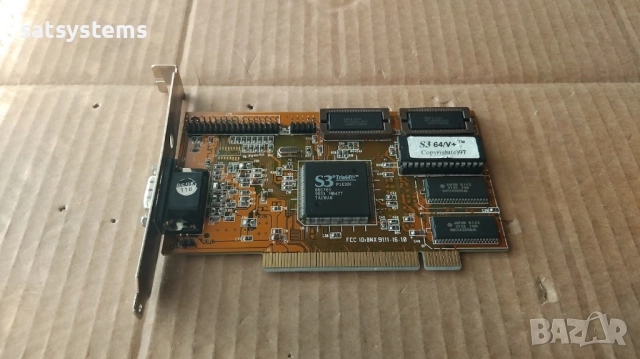 Видео карта S3 Trio 64V+ VTC 0397EPO 2MB PCI, снимка 5 - Видеокарти - 48093026