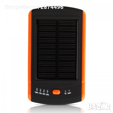 Соларна Външна Батерия 6000mAh, снимка 4 - Външни батерии - 30912858