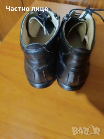 Ортопедични обувки-боти, без бомбе и ръбове, телешка кожа, снимка 4 - Мъжки боти - 53228043