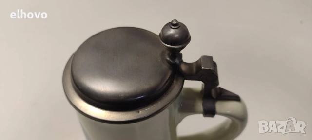 Немска керамична халба, снимка 5 - Антикварни и старинни предмети - 53364918