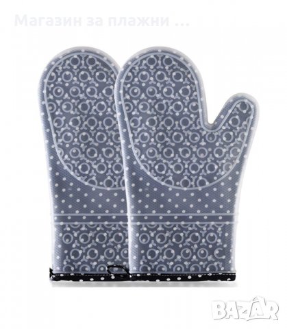 ГОТВАРСКА РЪКАВИЦА ОТ ТЕКСТИЛ СЪС СИЛИКОНОВО ПОКРИТИЕ - код 02888, снимка 6 - Аксесоари за кухня - 34148311