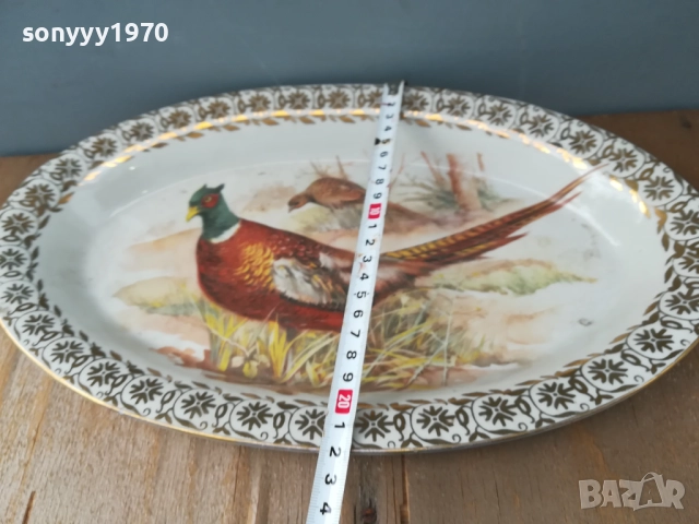 порцелан-красива голяма чиния 2409250746, снимка 4 - Антикварни и старинни предмети - 51815782