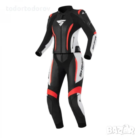 Дамски кожен мото екип SHIMA MIURA RS White/Fluo,размер 40 M/L,2 части, снимка 1