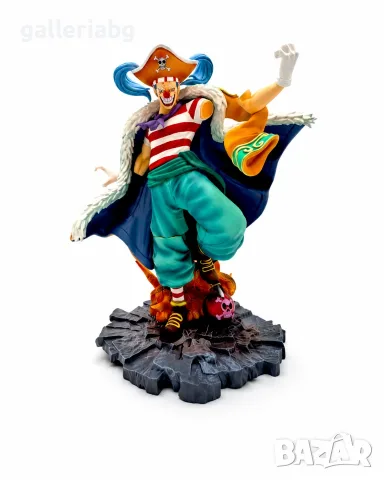 Аниме фигура Бъги Клоуна (Buggy the Clown) – One Piece, 25 см, снимка 2 - Колекции - 55730351