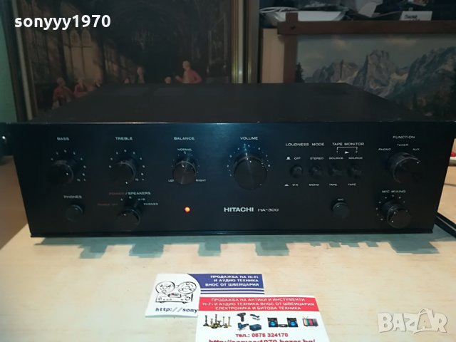 HITACHI HA-300 STEREO AMPLI-ВНОС шВЕИЦАРИЯ, снимка 6 - Ресийвъри, усилватели, смесителни пултове - 29196458