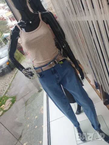 Дънки с колан, снимка 4 - Дънки - 48240711