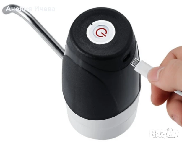 Помпа за вода акомулаторна Rosberg с USB,бяло и черно , снимка 2 - Други - 51410960
